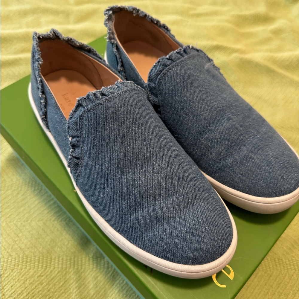 Kate Spade Lilly Denim Sneaker Slides size 7